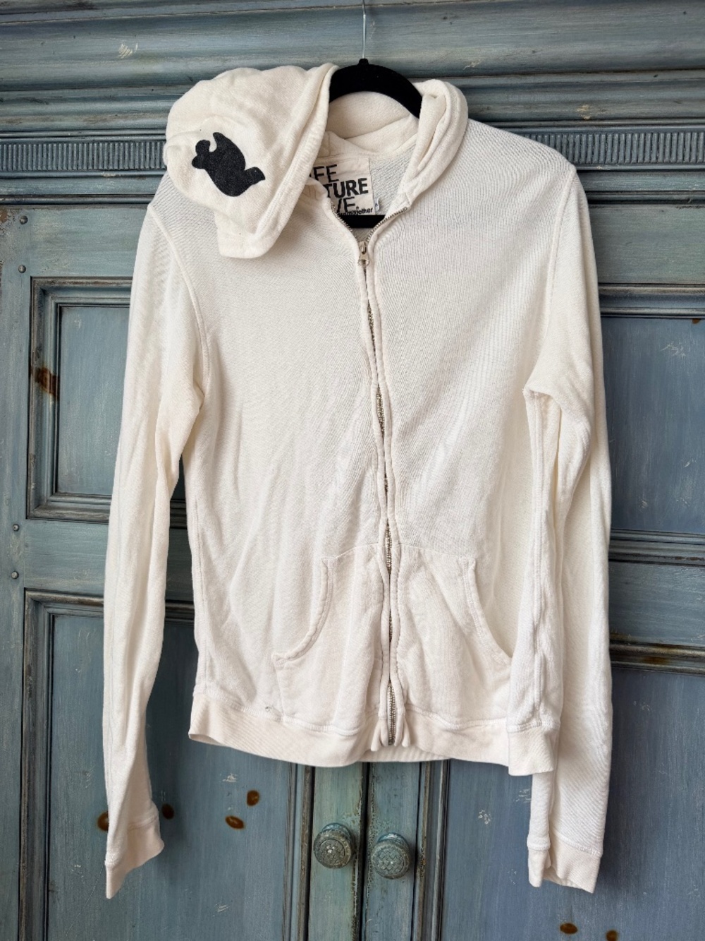 Free City Circa 99 Life Nature Love Ice Color Zip Up Hoodie Size (2) M